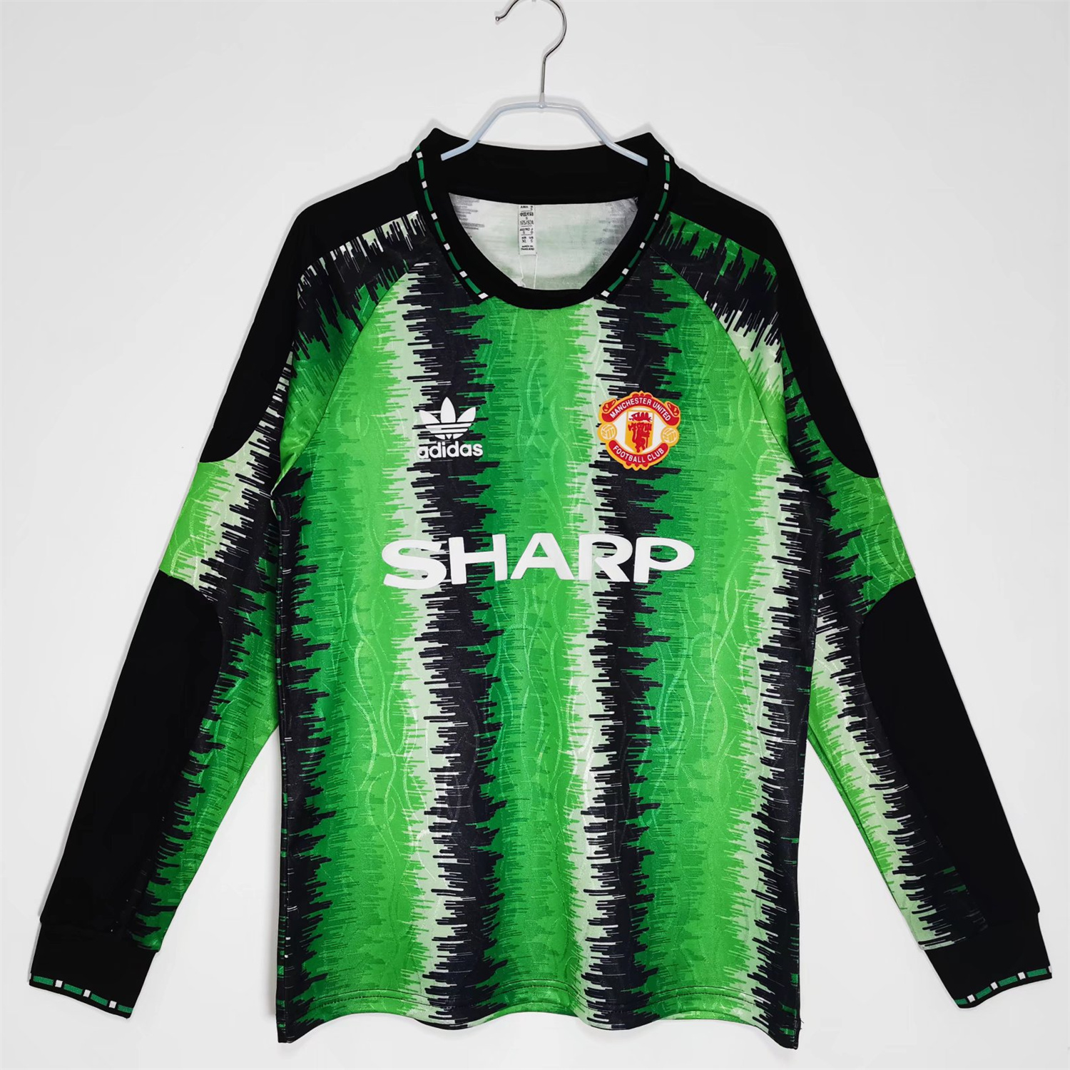 Manchester United Retro 1990/91 Goalkeeper Green Long Sleev Jersey